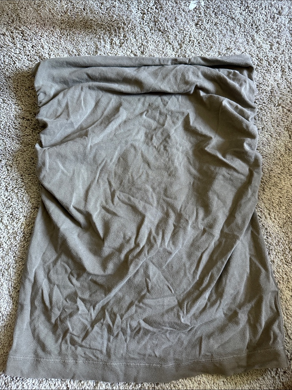 James Perse Taupe Strapless Tank Top